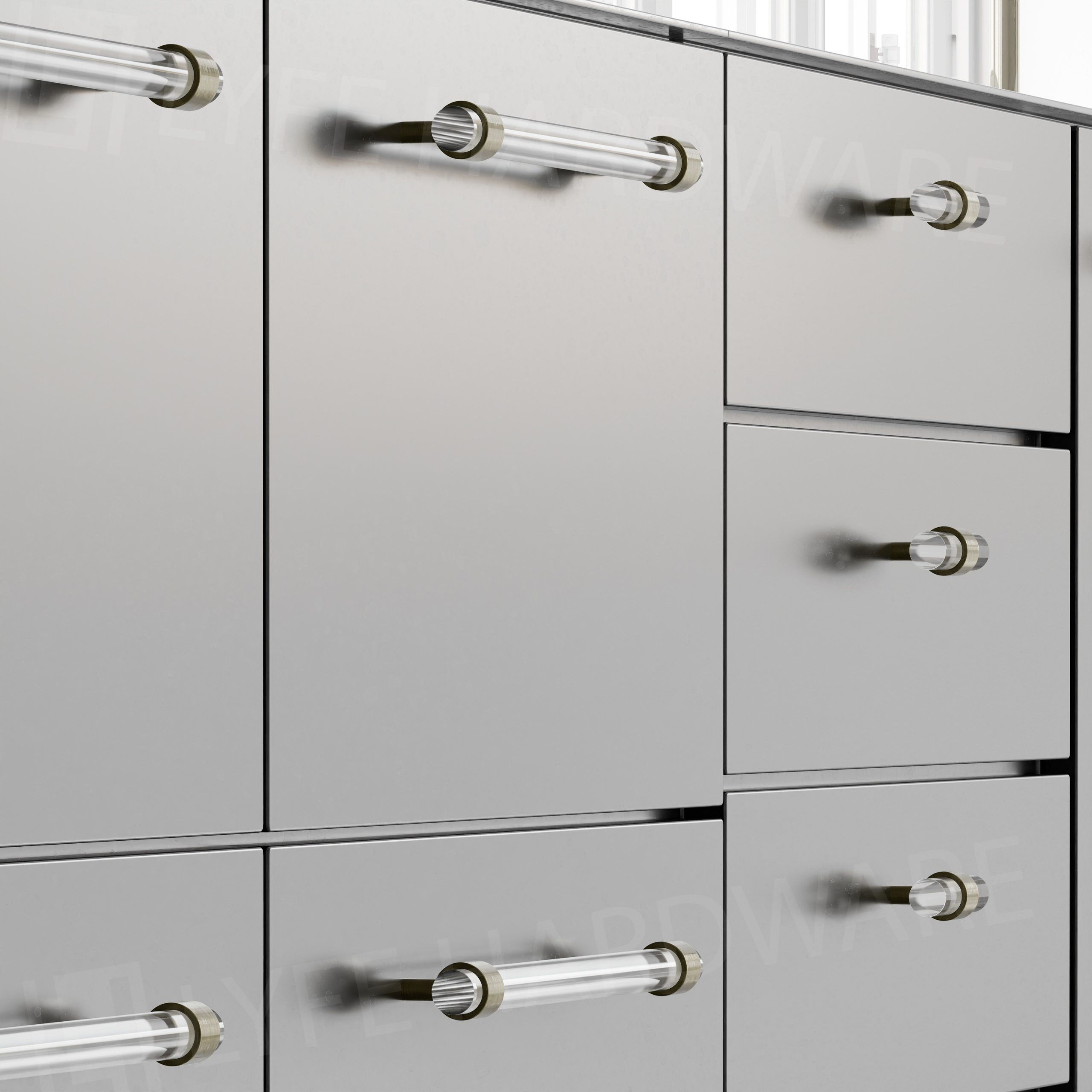 Lucite Drawer Pulls