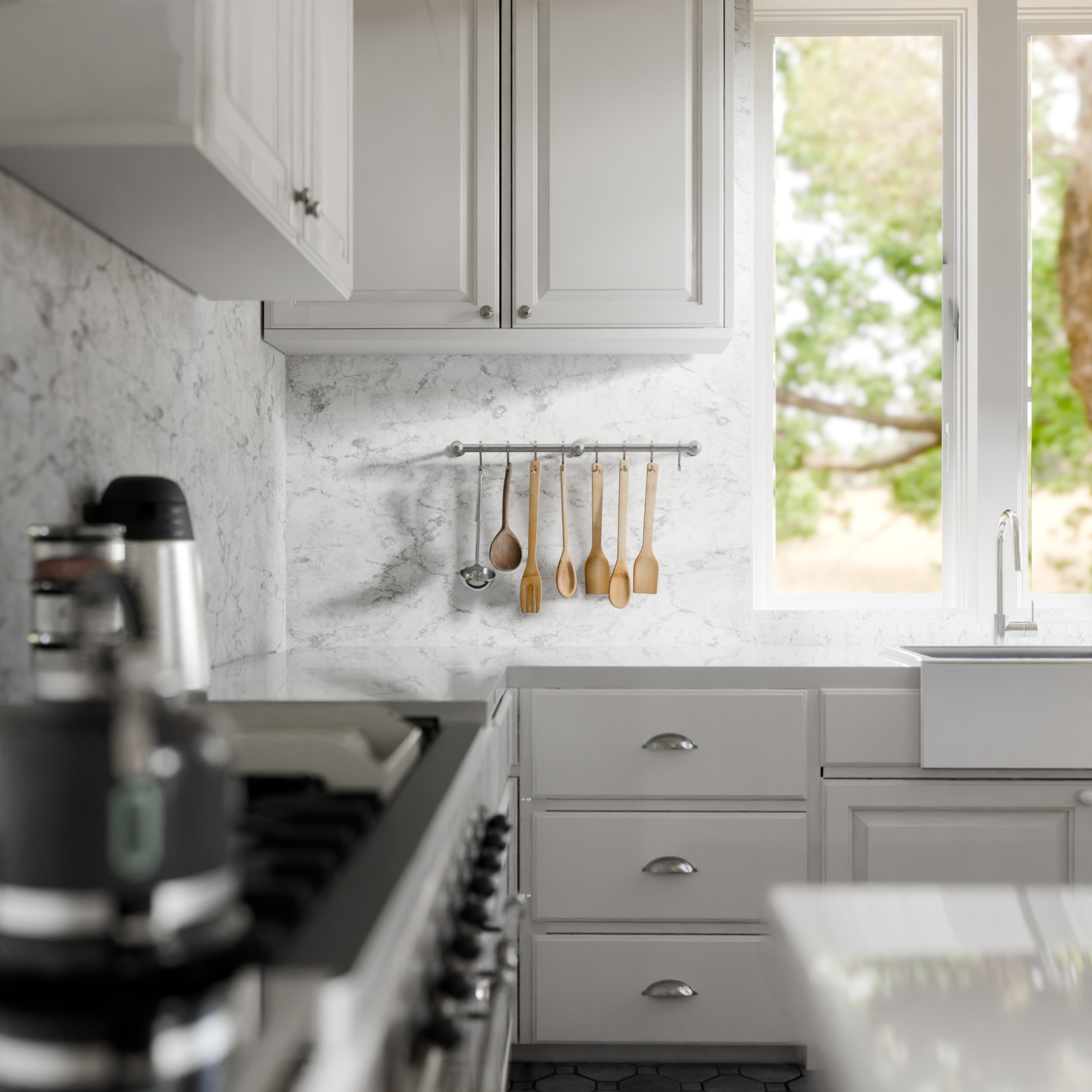 Utensil Hanging Rail Rack
