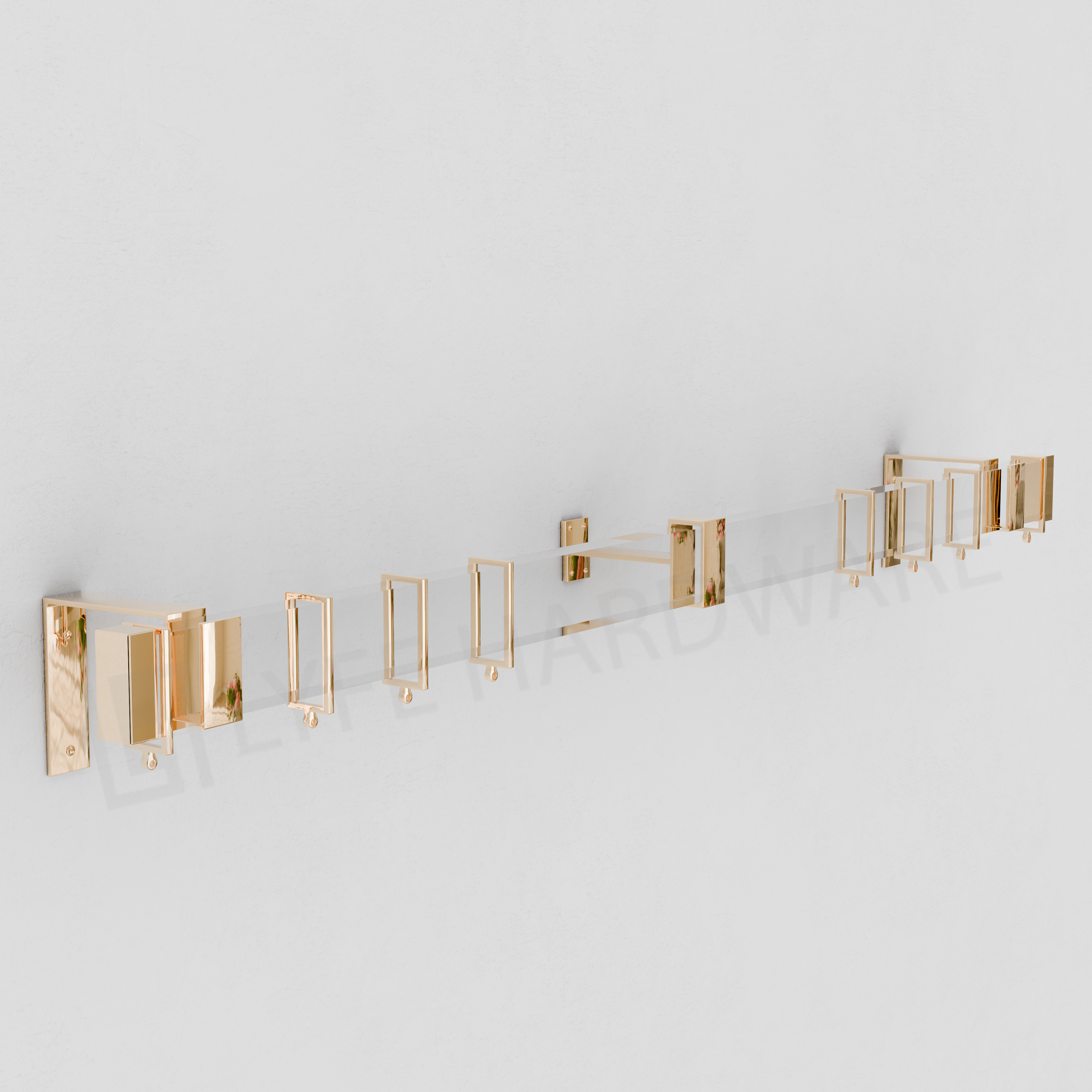 Acrylic Rectangular Curtain Rod
