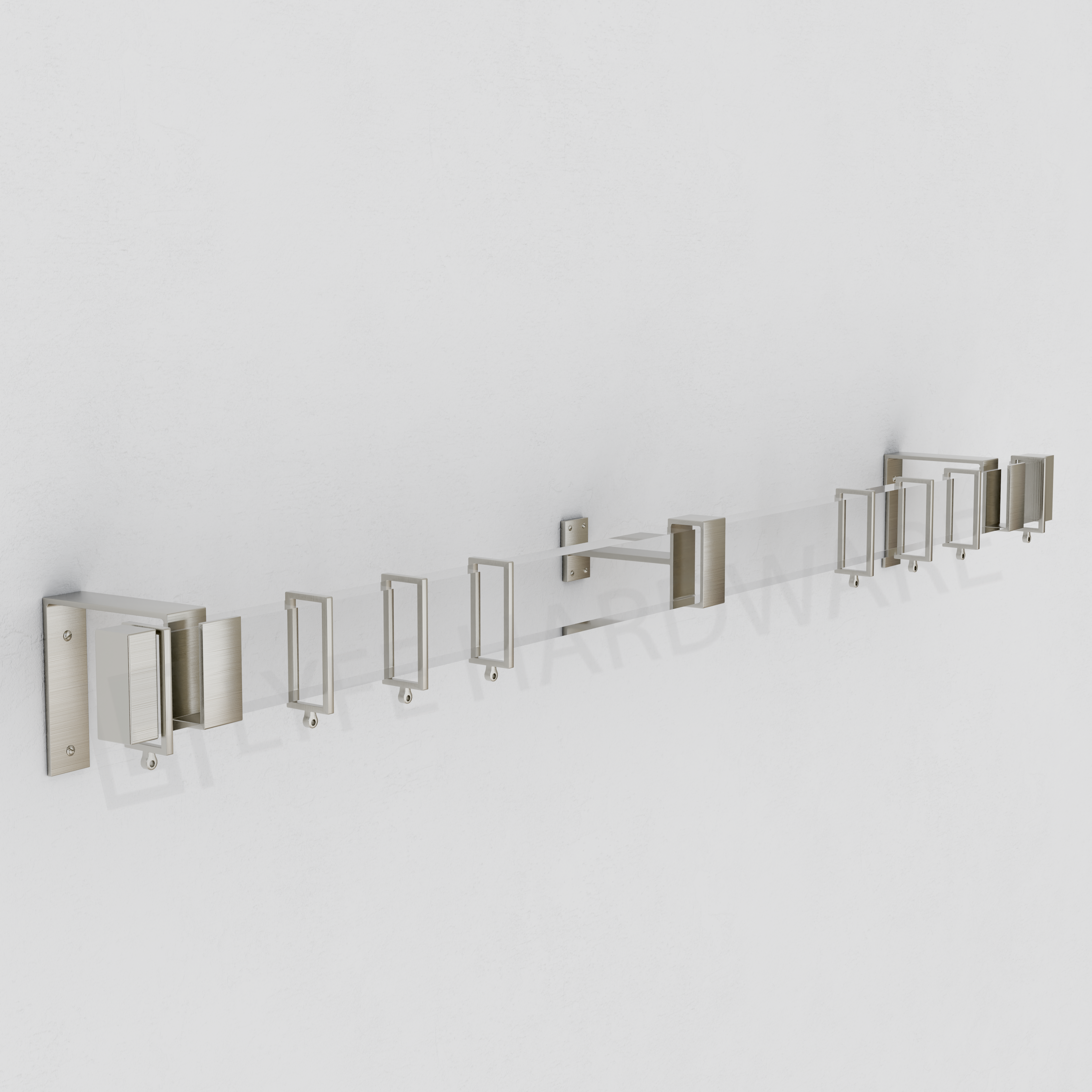 Acrylic Rectangular Curtain Rod